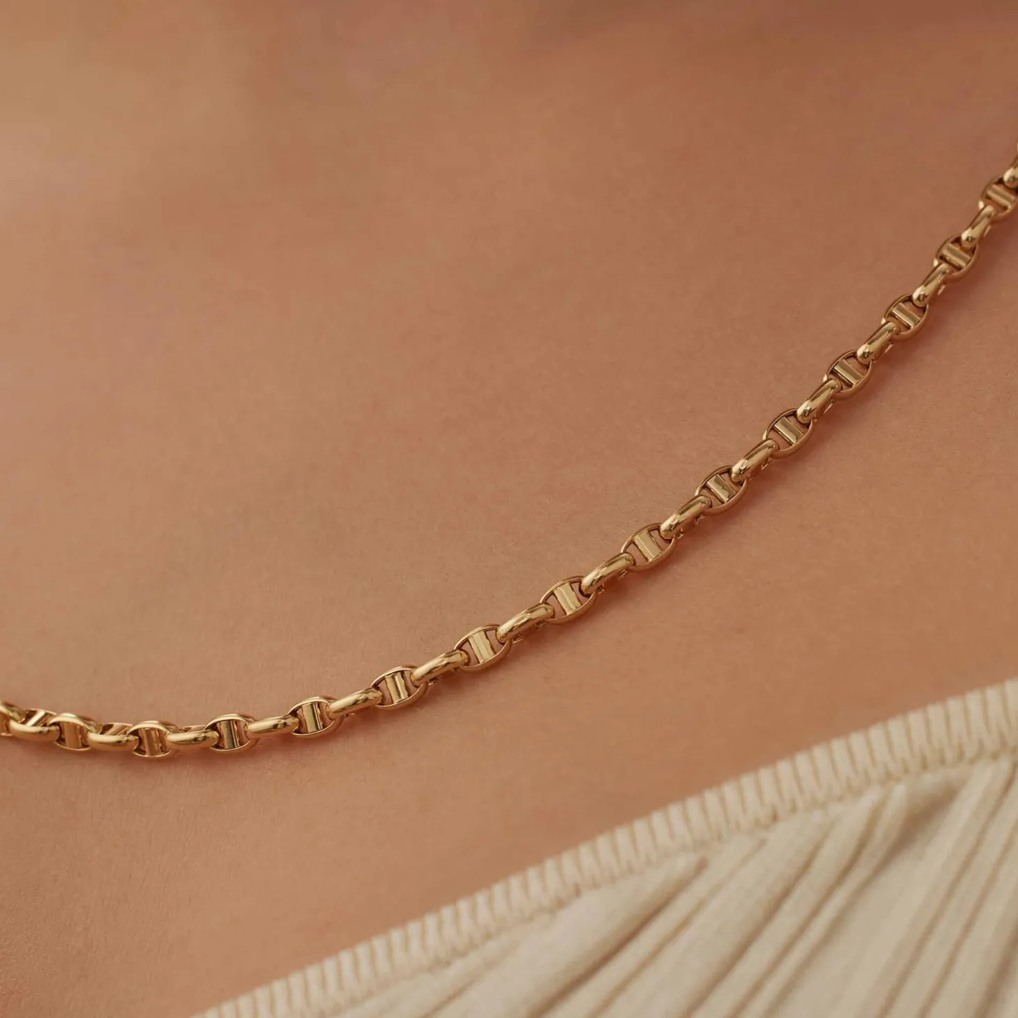 Isabel Bernard Aidee Adaline 14 karaat gouden schakelketting Hot