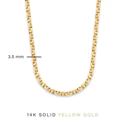Isabel Bernard Aidee Adaline 14 karaat gouden schakelketting Hot