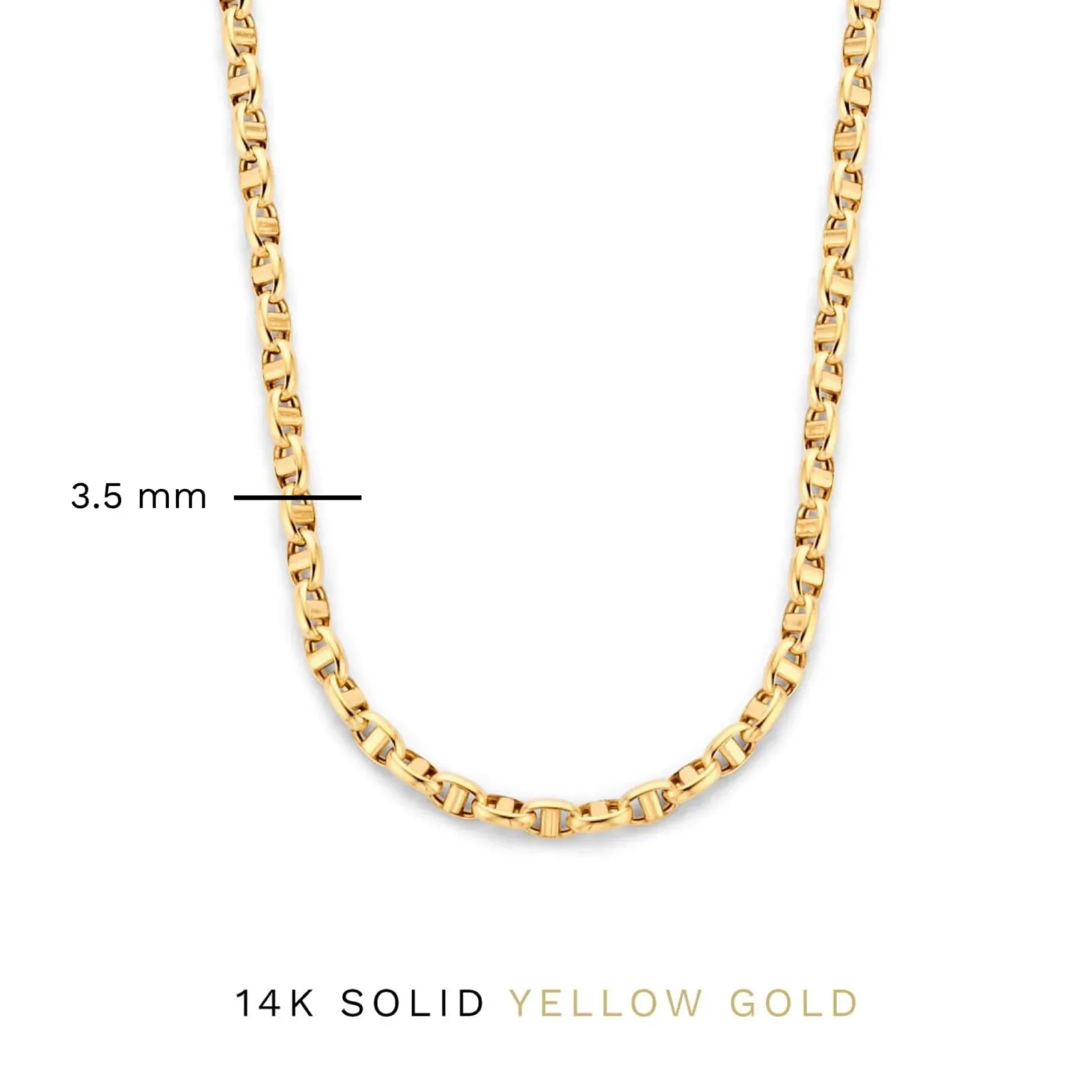 Isabel Bernard Aidee Adaline 14 karaat gouden schakelketting Hot