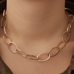 Isabel Bernard Aidee Annette 14 karaat gouden schakelketting Best