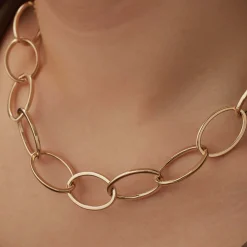 Isabel Bernard Aidee Annette 14 karaat gouden schakelketting Best