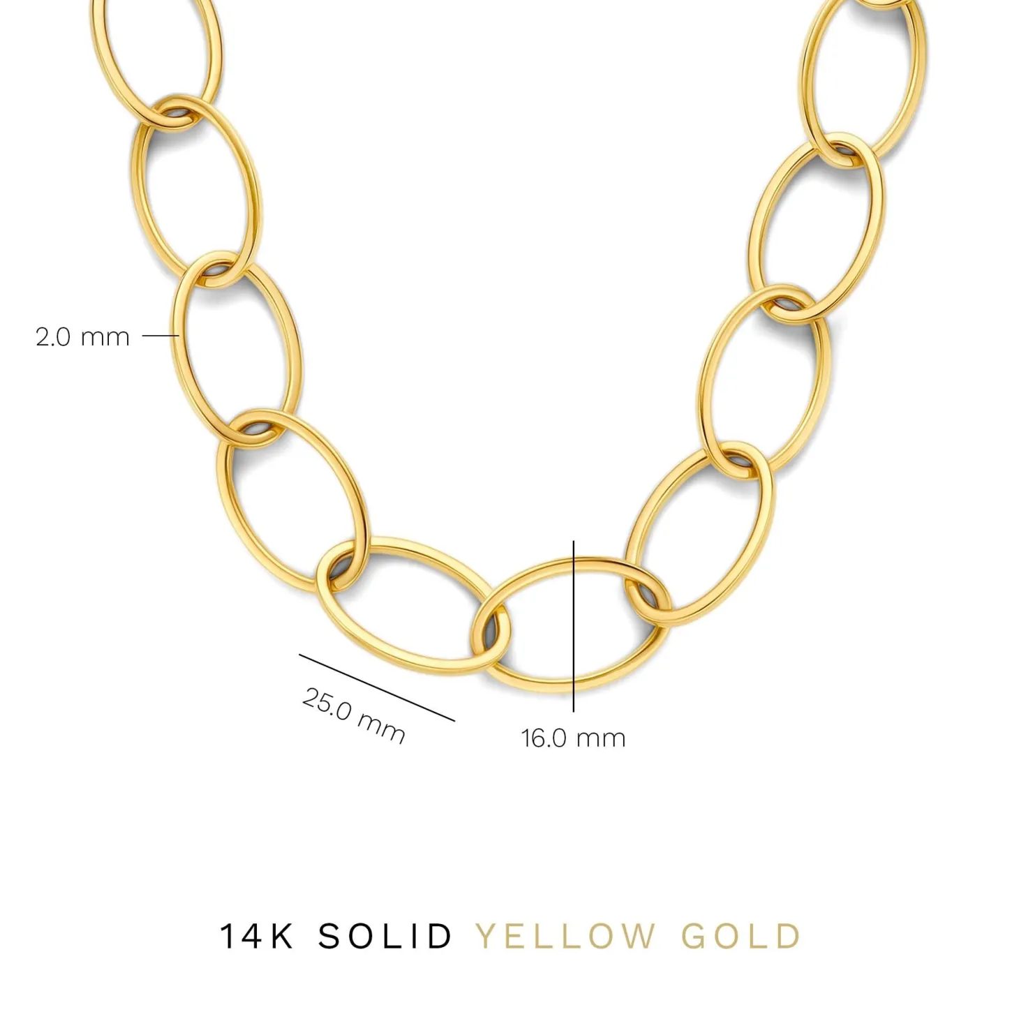 Isabel Bernard Aidee Annette 14 karaat gouden schakelketting Best