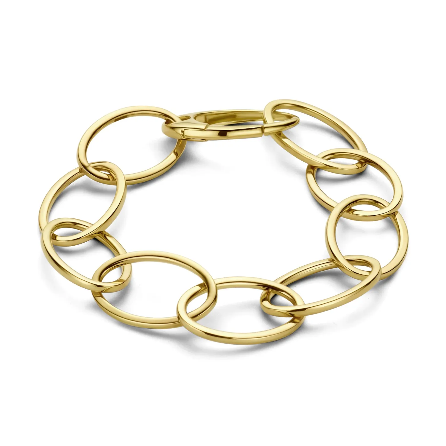Isabel Bernard Aidee Annette 14 karaat gouden schakelarmband Cheap