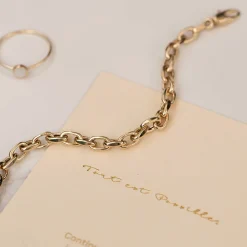 Isabel Bernard Aidee Camille 14 karaat gouden schakelarmband Best Sale