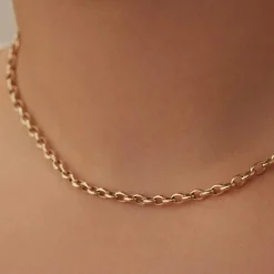 Isabel Bernard Aidee Camille 14 karaat gouden schakelketting Sale