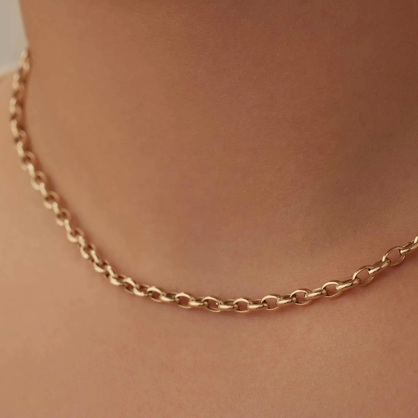 Isabel Bernard Aidee Camille 14 karaat gouden schakelketting Sale