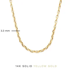Isabel Bernard Aidee Camille 14 karaat gouden schakelketting Sale