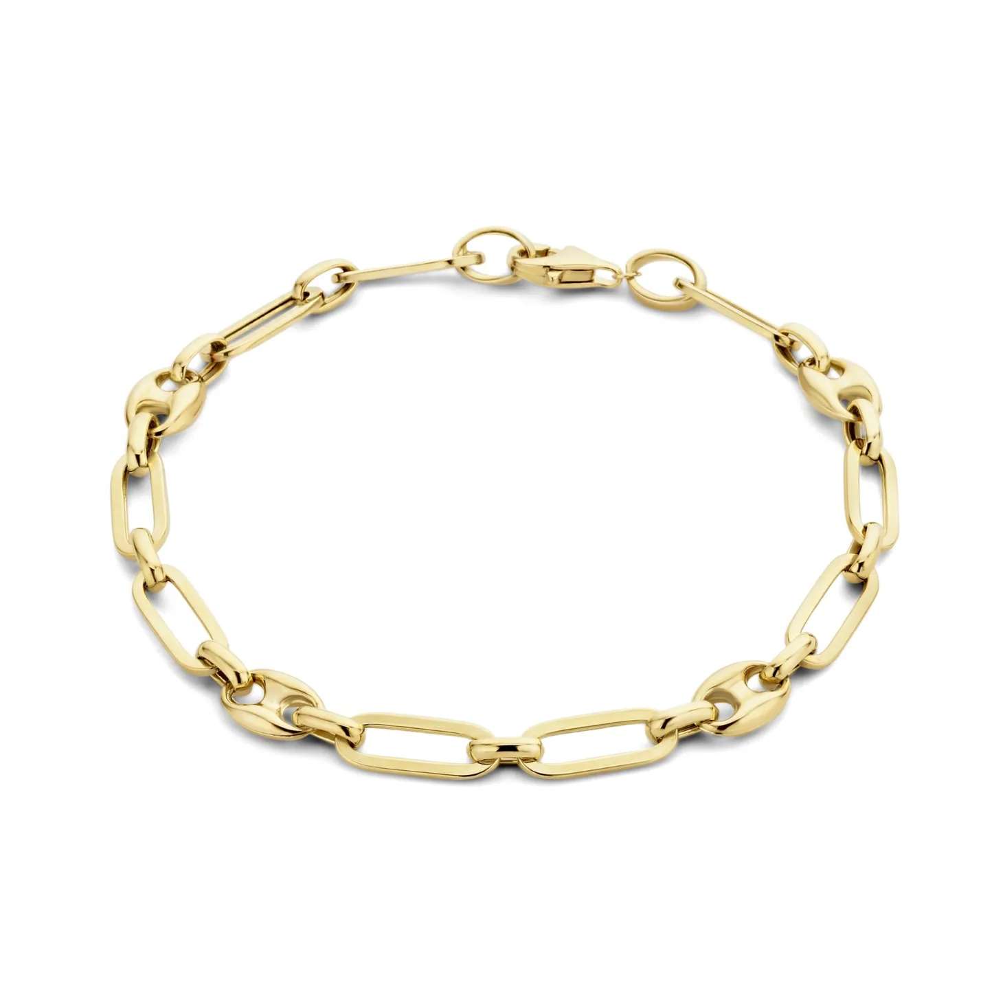 Isabel Bernard Aidee Demie 14 karaat gouden schakelarmband Online