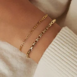 Isabel Bernard Aidee Gigi 14 karaat gouden armband Clearance