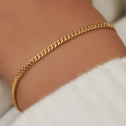 Isabel Bernard Aidee Julee 14 karaat gouden schakelarmband Online