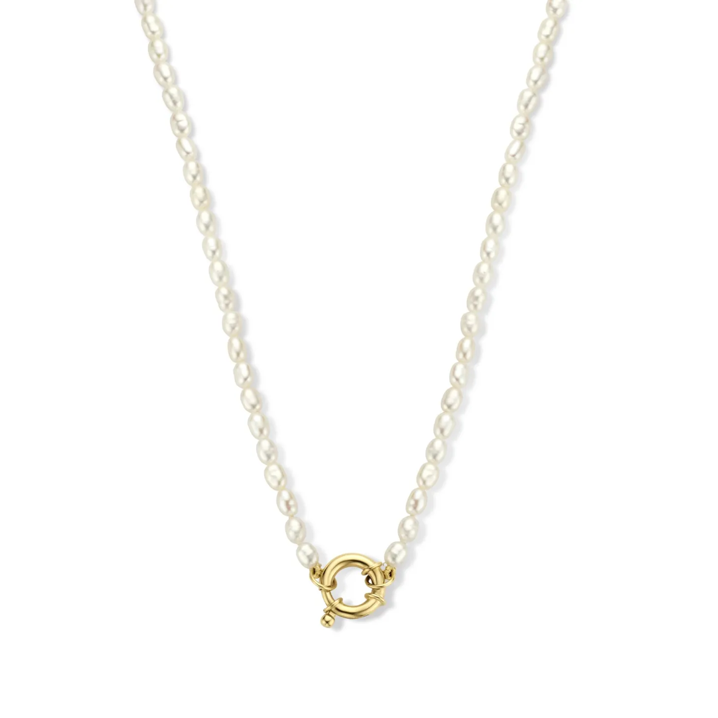 Isabel Bernard Aidee Marissa 14 karaat gouden collier met zoetwaterparels Sale