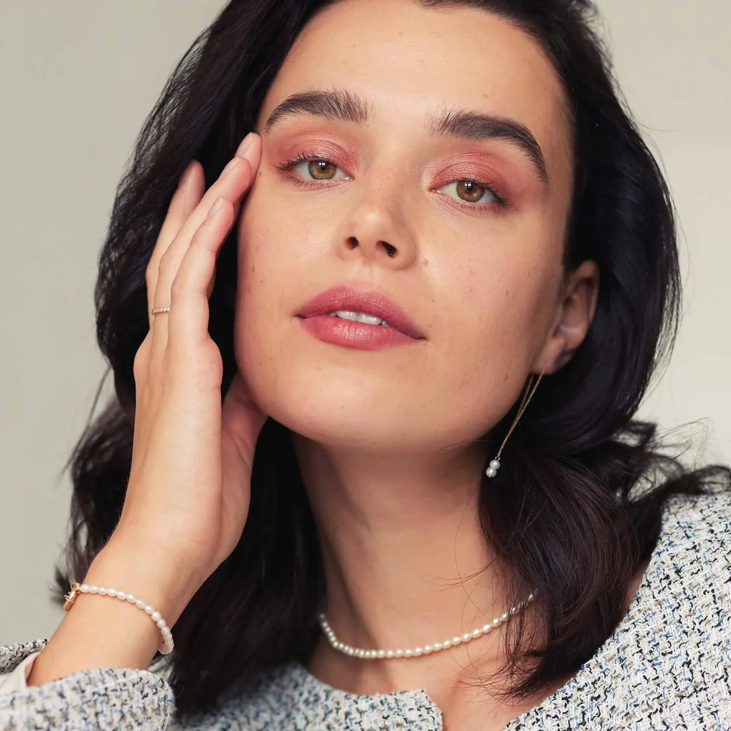 Isabel Bernard Aidee Marissa 14 karaat gouden collier met zoetwaterparels Sale