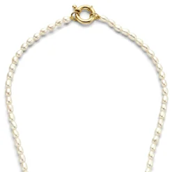 Isabel Bernard Aidee Marissa 14 karaat gouden collier met zoetwaterparels Sale