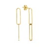 Isabel Bernard Aidee Odile 14 karaat gouden oorhangers met schakels New