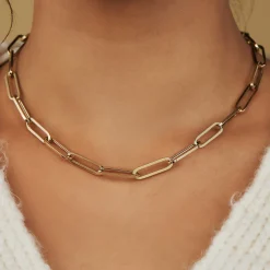 Isabel Bernard Aidee Odile 14 karaat gouden schakelketting Best