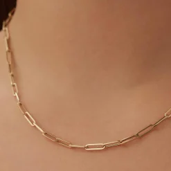 Isabel Bernard Aidee Odile 14 karaat gouden schakelketting Outlet