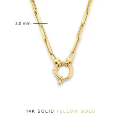 Isabel Bernard Aidee Odile 14 karaat gouden schakelketting Outlet