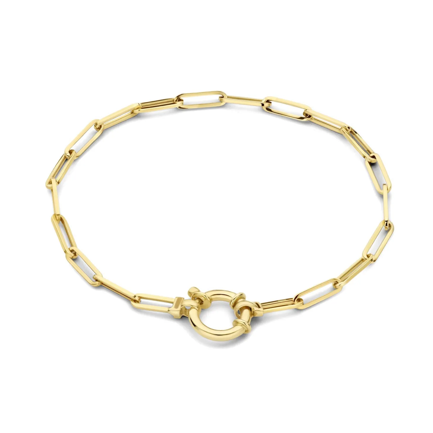 Isabel Bernard Aidee Odile 14 karaat gouden schakelarmband Sale