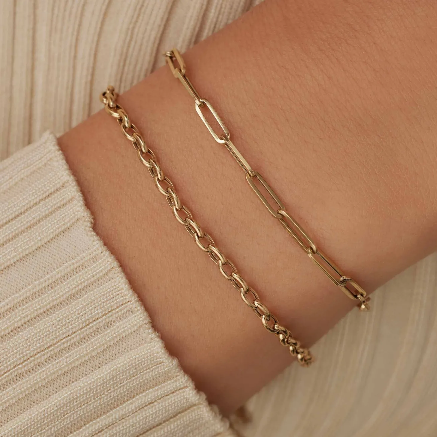 Isabel Bernard Aidee Odile 14 karaat gouden schakelarmband Sale