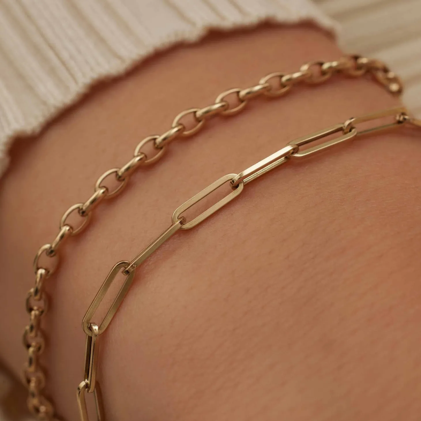 Isabel Bernard Aidee Odile 14 karaat gouden schakelarmband Sale