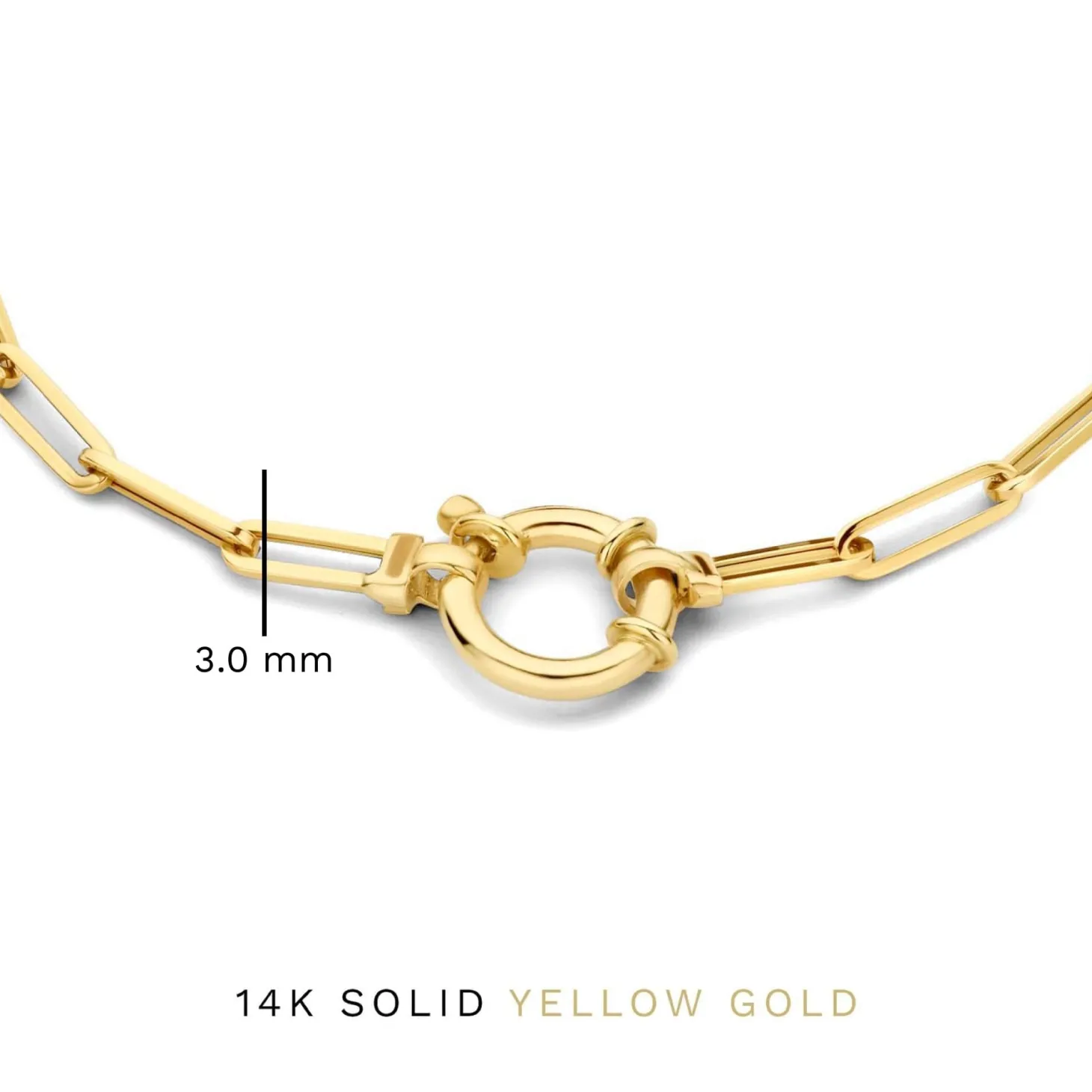Isabel Bernard Aidee Odile 14 karaat gouden schakelarmband Sale