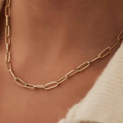 Isabel Bernard Aidee Odile 14 karaat gouden schakelketting Flash Sale