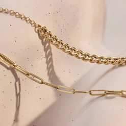 Isabel Bernard Aidee Odile 14 karaat gouden schakelarmband Best