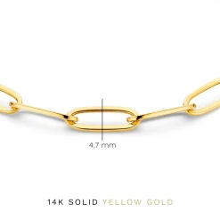 Isabel Bernard Aidee Odile 14 karaat gouden schakelarmband Best