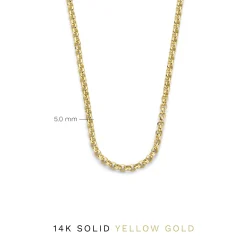 Isabel Bernard Aidee Pauline 14 karaat gouden collier met schakels Sale