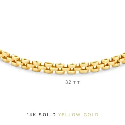 Isabel Bernard Aidee Rosine 14 karaat gouden schakelarmband New