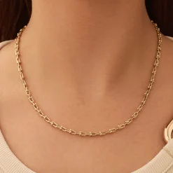 Isabel Bernard Aidee Royale 14 karaat gouden schakelketting Best Sale