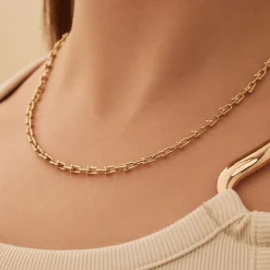 Isabel Bernard Aidee Royale 14 karaat gouden schakelketting Best Sale