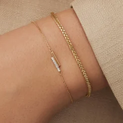 Isabel Bernard Aidee Sharla 14 karaat gouden schakelarmband New