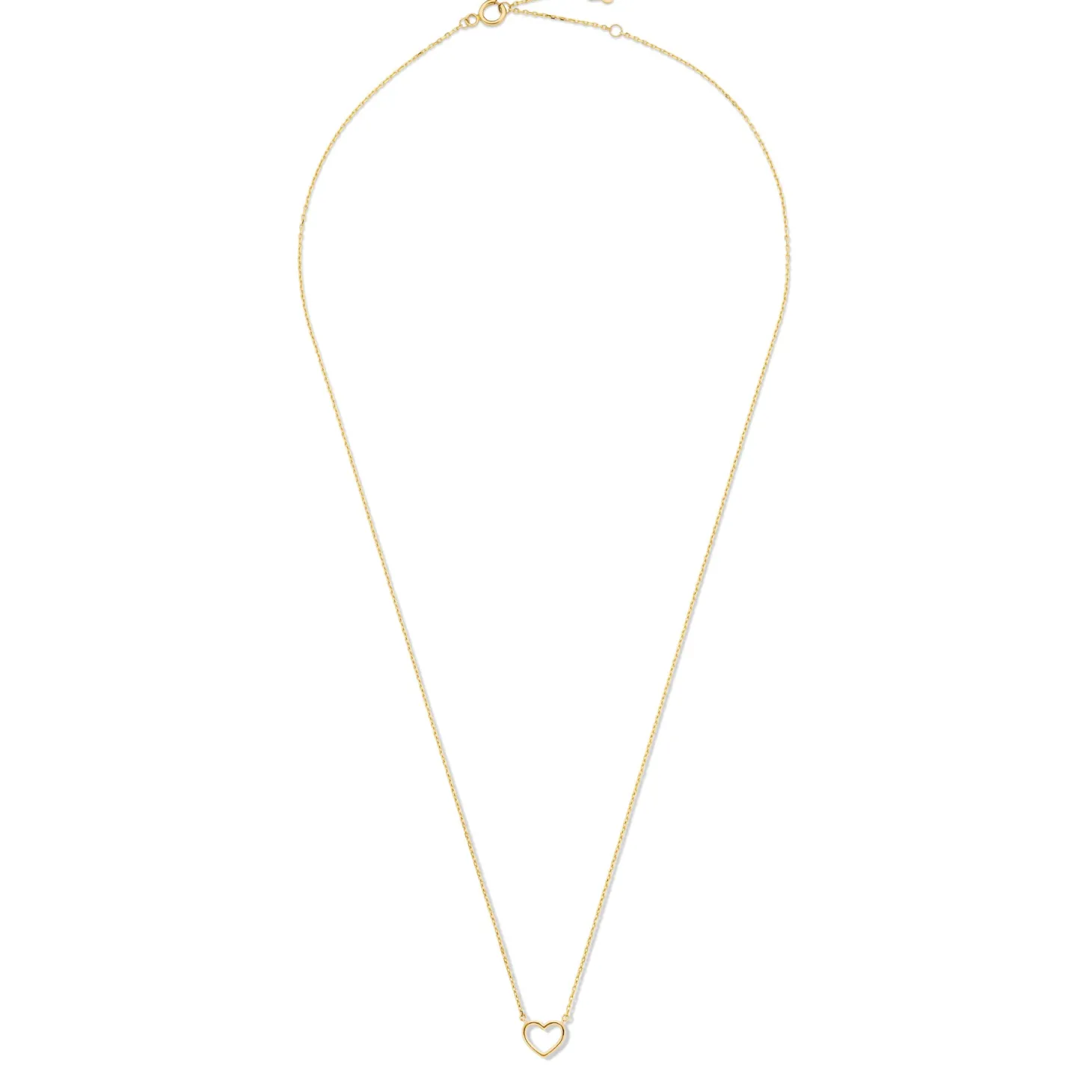 Isabel Bernard Belleville Amore 14 karaat gouden collier met hartje Hot