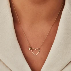 Isabel Bernard Belleville Amore 14 karaat gouden collier met hartje Fashion