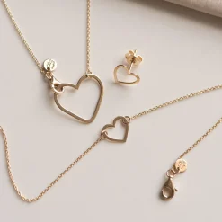Isabel Bernard Belleville Amore 14 karaat gouden collier met hartje Fashion