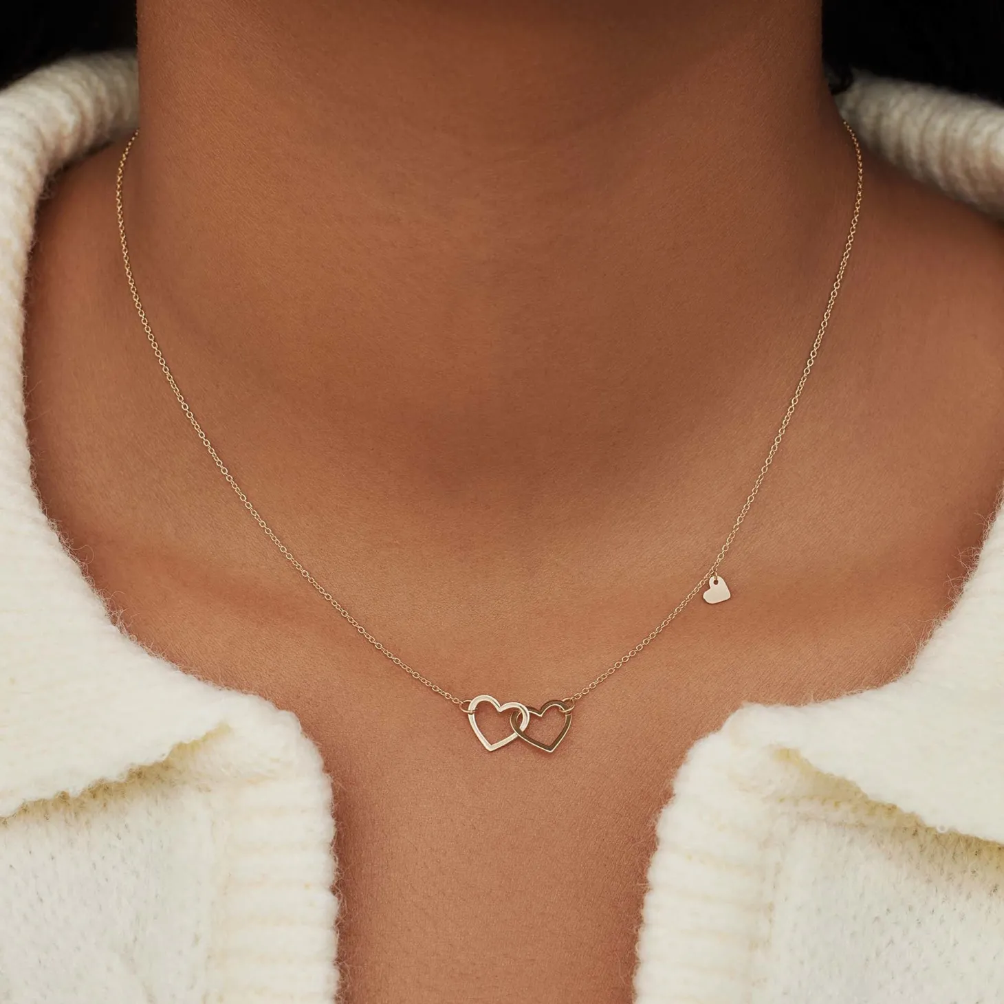 Isabel Bernard Belleville Amore 14 karaat gouden collier met hartje Hot