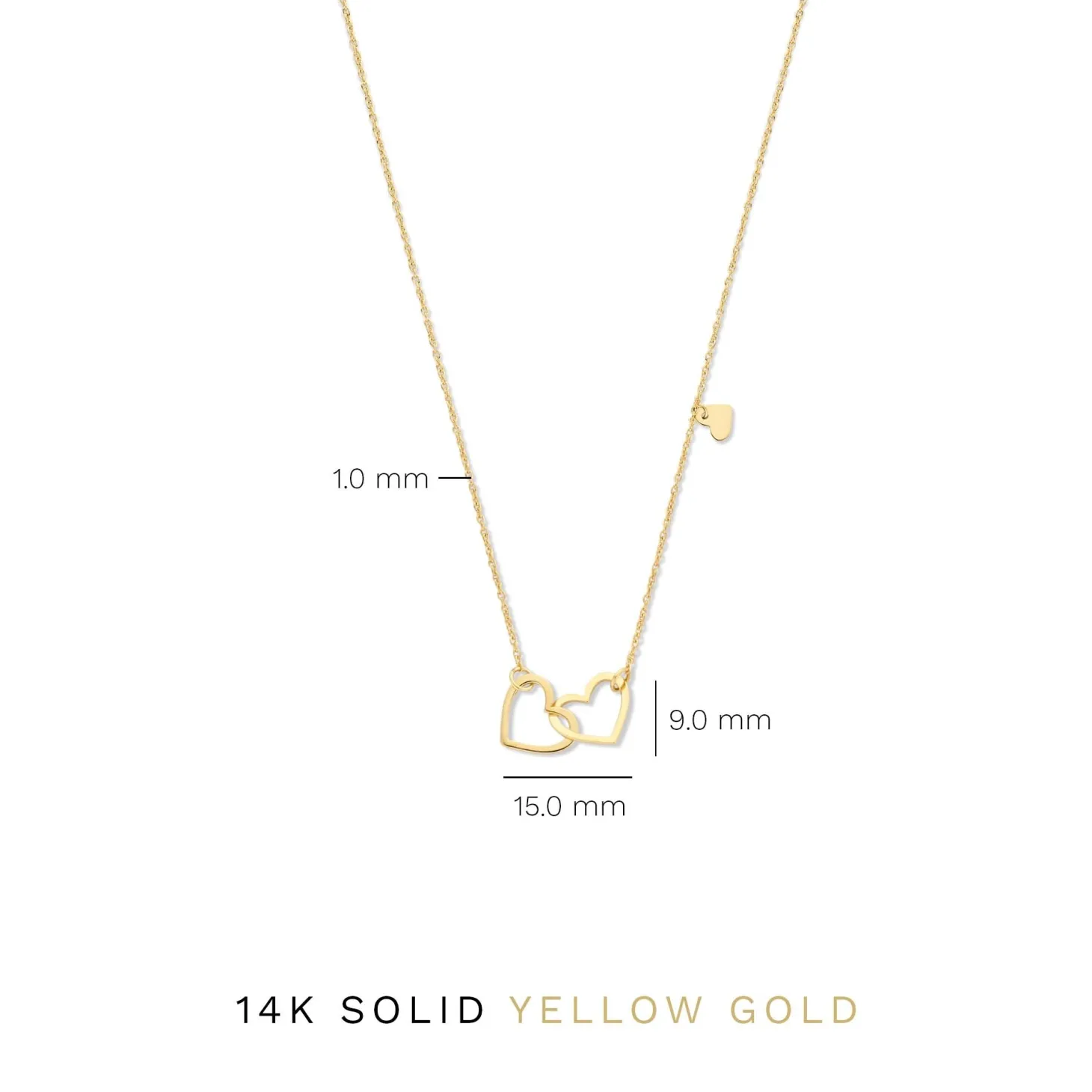 Isabel Bernard Belleville Amore 14 karaat gouden collier met hartje Hot