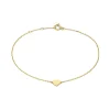 Isabel Bernard Belleville Amore 14 karaat gouden armband met hartje Sale