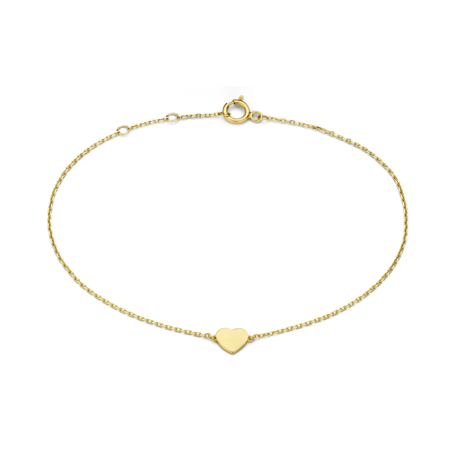 Isabel Bernard Belleville Amore 14 karaat gouden armband met hartje Sale