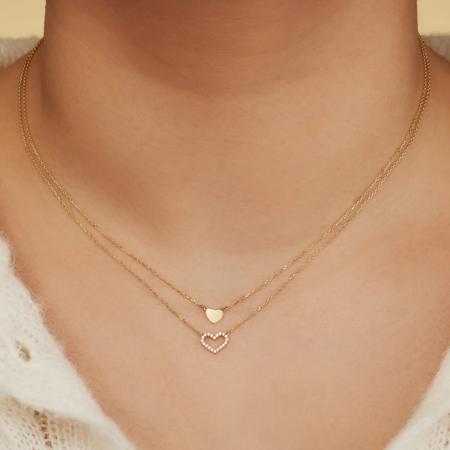 Isabel Bernard Belleville Amore 14 karaat gouden collier met hartje Hot