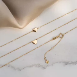 Isabel Bernard Belleville Amore 14 karaat gouden collier met hartje Hot