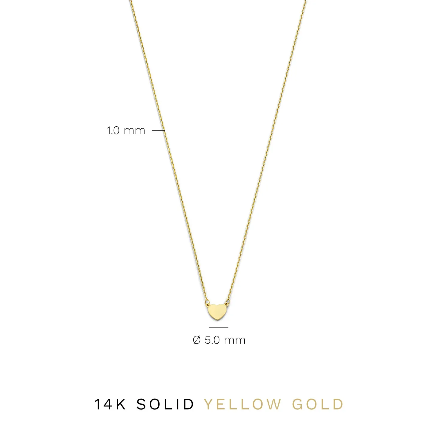 Isabel Bernard Belleville Amore 14 karaat gouden collier met hartje Hot