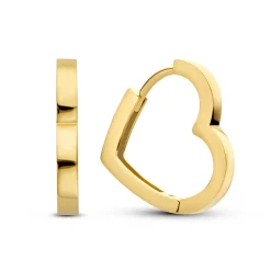 Isabel Bernard Belleville Amore 14 karaat gouden hartjes oorbellen Hot