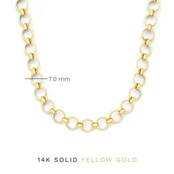 Isabel Bernard Belleville Axelle 14 karaat gouden schakelketting Best