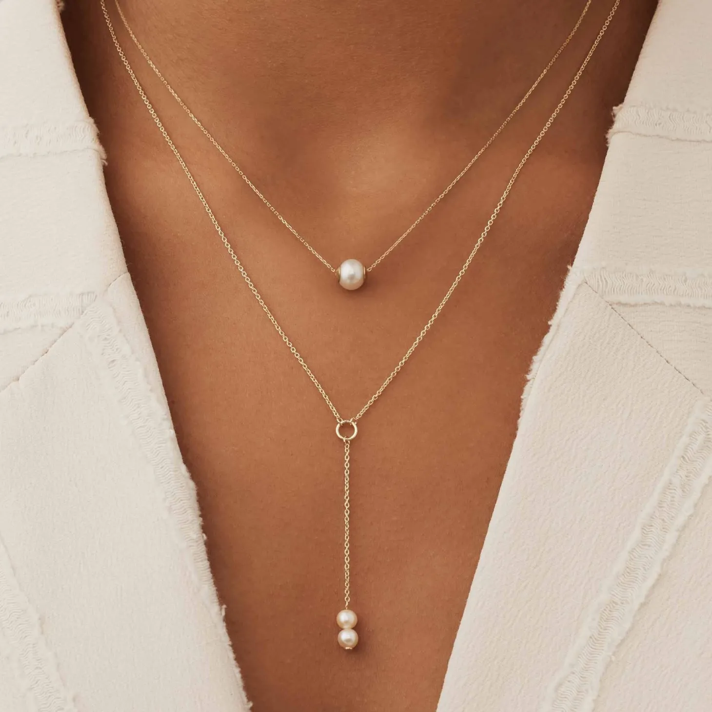 Isabel Bernard Belleville Luna 14 karaat gouden collier met zoetwaterparel Online