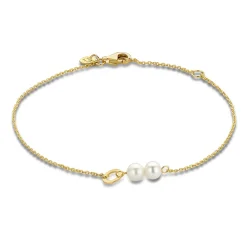 Isabel Bernard Belleville Luna 14 karaat gouden armband met zoetwaterparels Flash Sale