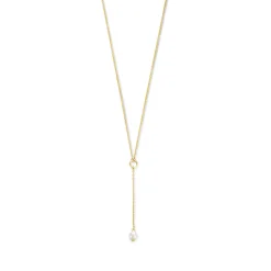 Isabel Bernard Belleville Luna 14 karaat gouden collier met zoetwaterparel Cheap