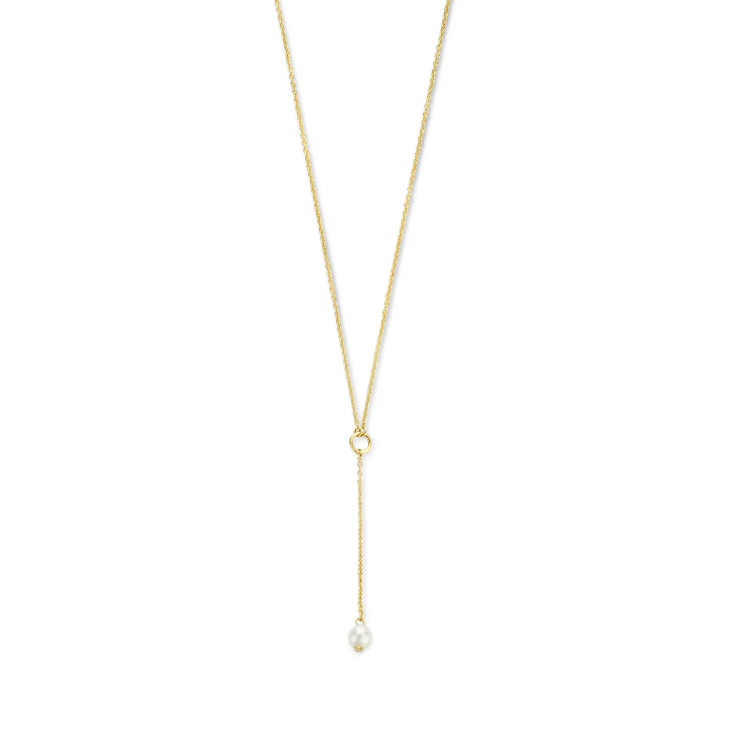 Isabel Bernard Belleville Luna 14 karaat gouden collier met zoetwaterparel Cheap