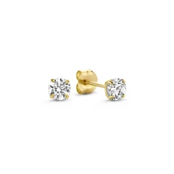 Isabel Bernard Cadeau d'Isabel 14 karaat gouden oorbellen set met zirkonia steentjes Flash Sale